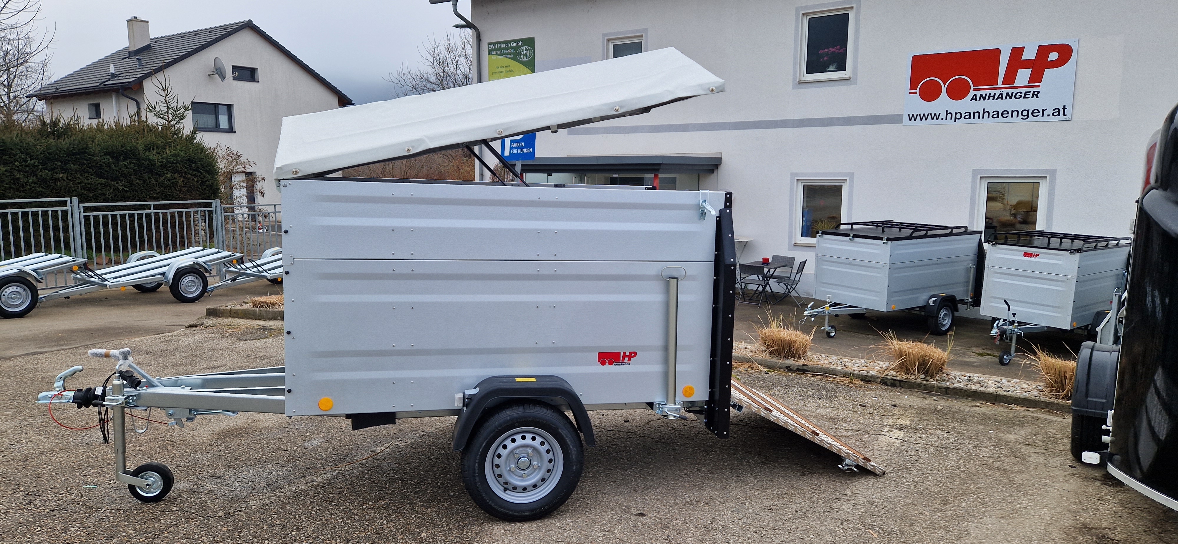 PKW-Anhänger, Autoanhänger, Kleinviehtransporter HP 2012 G-VT, 2020 x 1235 x 1070 mm, 1000 kg gebremst 